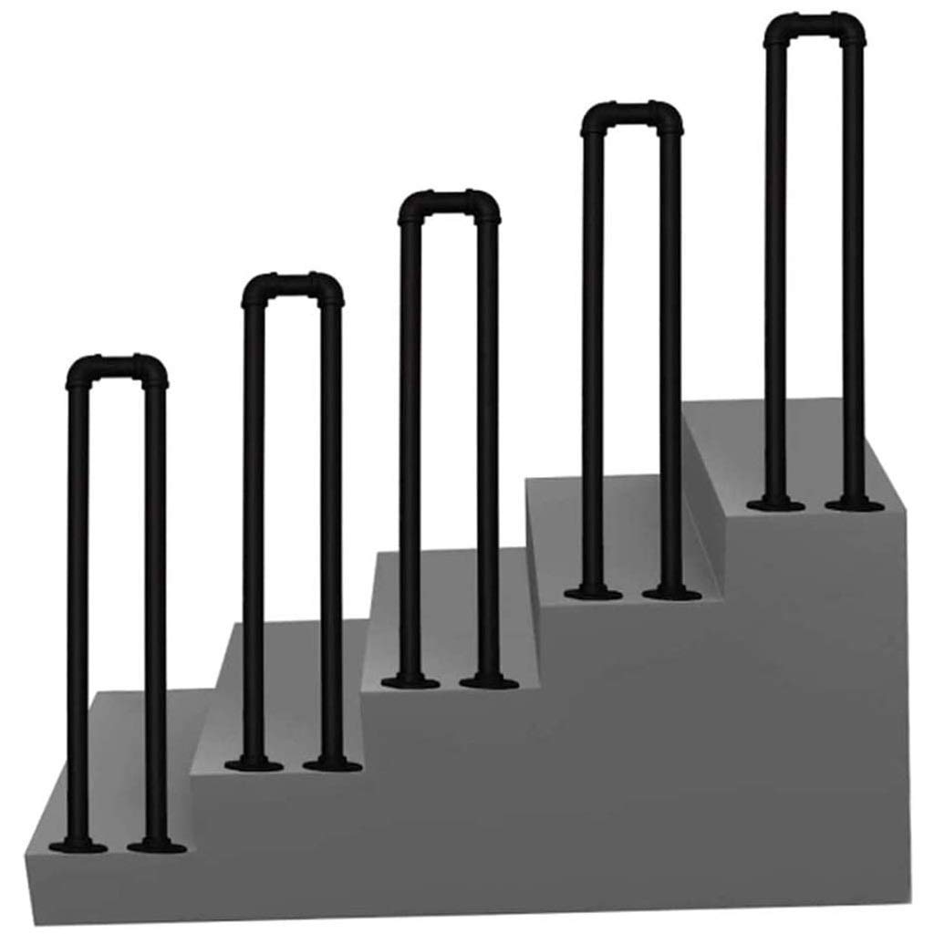 Rambarde d'escalier pour barre antichute sur marches en bois glissantes