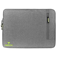 Tabelito® Delta LITE Laptop Bag Sleeve Case Cover Pouch for 15.6 Inch Laptop for Men & Women, Padded Laptop Compartment, Premium Zipper Closure, Water Repellent Nylon Fabric, Grey