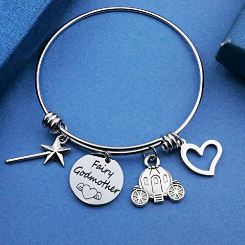 Fairy Godmother Bracelet Godmother Thank You Gift Godmother Proposal Jewelry Baptism Gift First Communion Gift (BR-Fairy Godmother) - Image 5