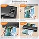 Nigecue Laminiergerät A3, 6 in 1 Laminiermaschine mit 30 Stück A3 A4 A5 A6 Laminierfolien, 60 Sek. Schnelles Aufwärmen, Laminator mit Papierschneider, Eckrunde, Locher für Heimgebrauch Büro Schule