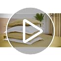 Image of Blue Strip Polycotton Bedsheet, Double 90x100 (Camel & White) | Hotel Quality | Soft, Breathable & Colourfast | Wrinkle Resistant | Machine Washable | Pillow Covers Included