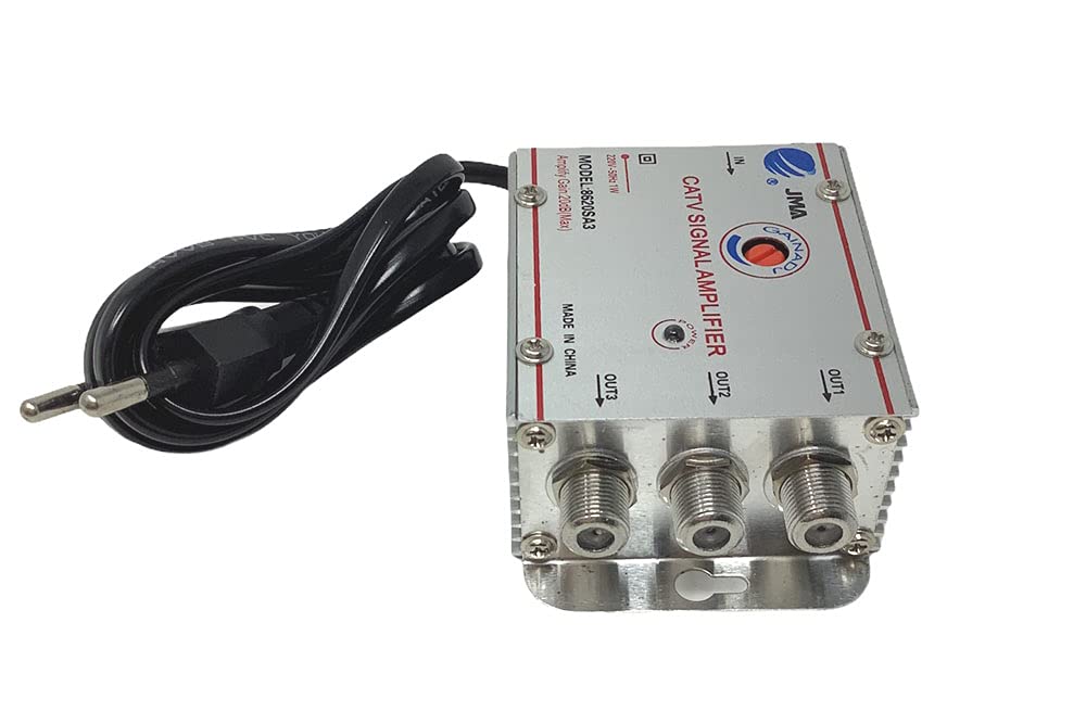 Vetrineinrete® Sdoppiatore e amplificatore segnale televisivo tv 1 ingresso 3 uscite per antenna digitale terrestre 1 in 3 out G3