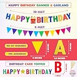 KatchOn, Rainbow Happy Birthday Decorations - 149 Pcs, Serve 25 | Party Supplies | Happy Birthday Banner | Rainbow birthday Party Decorations For Her | Rainbow Party Kit - Image 3