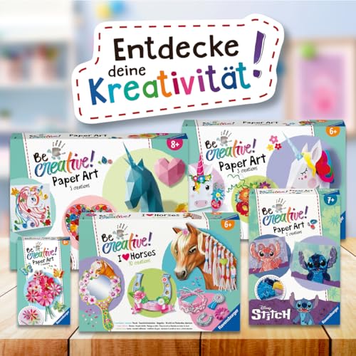 Ravensburger – Be Creative – Mini Bouquet de Fleurs – Paper Art – Loisir créatif – Activité détente et créative – Dès 6 Ans – 23678