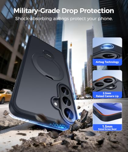 Image of FNTCASE for Samsung Galaxy S26 FE /S25 FE Case with 360 Spin Magnetic Stand