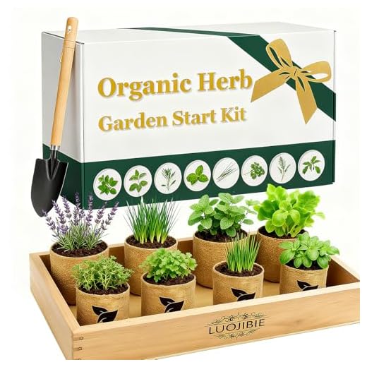 Complete Organic Indoor Herb Garden Start Kit