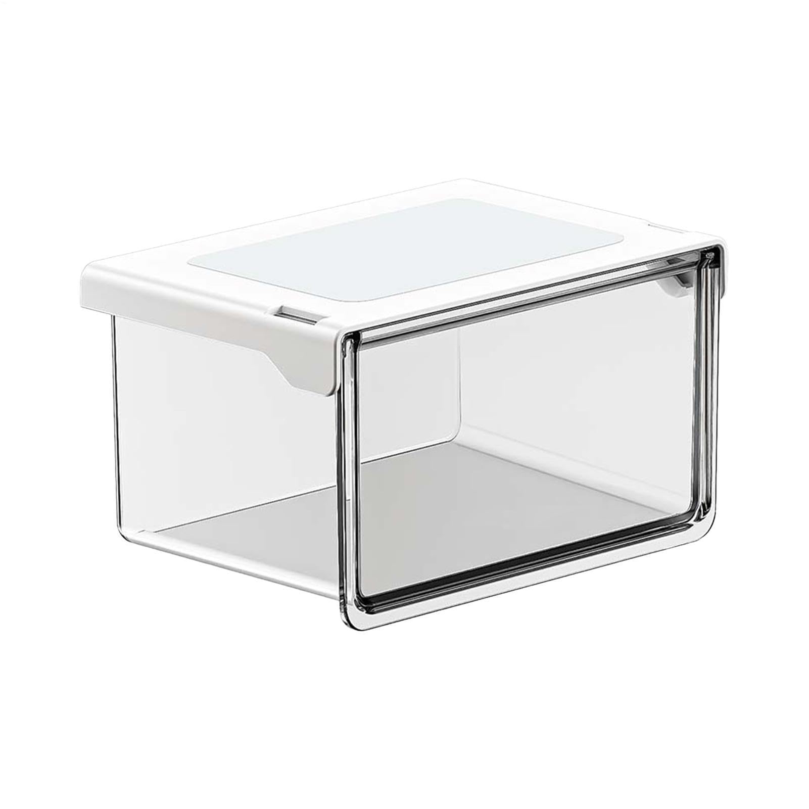 Organisateurs de tiroirs transparents grands conteneurs empilables pour bureau