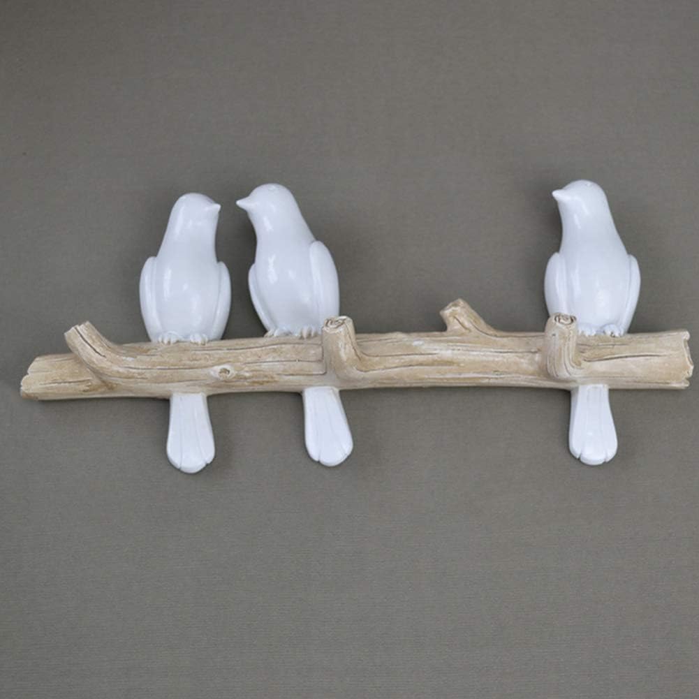 Buy Firlar Resin Bird Coat Hooks for Wall, Birds on Branch Design Wall