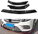 Auto FrontstoßStange Lip Spoiler FüR Mercedes Benz E Class W213 2016-2020, Aus ABS Material FrontstoßStange Lippe Kinnspoiler Splitter Body Kit Vorne Spoilerlippe