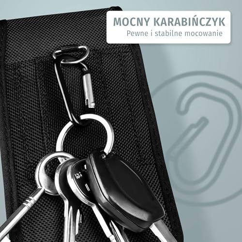moex Pokrowiec na pasek na telefon komórkowy Samsung Galaxy A52 / A52s 5G etui ze szlufką na pasek, outdoor etui na telefon komórkowy, wytrzymałe etui ochronne 360 stopni z karabińczykiem, Agility