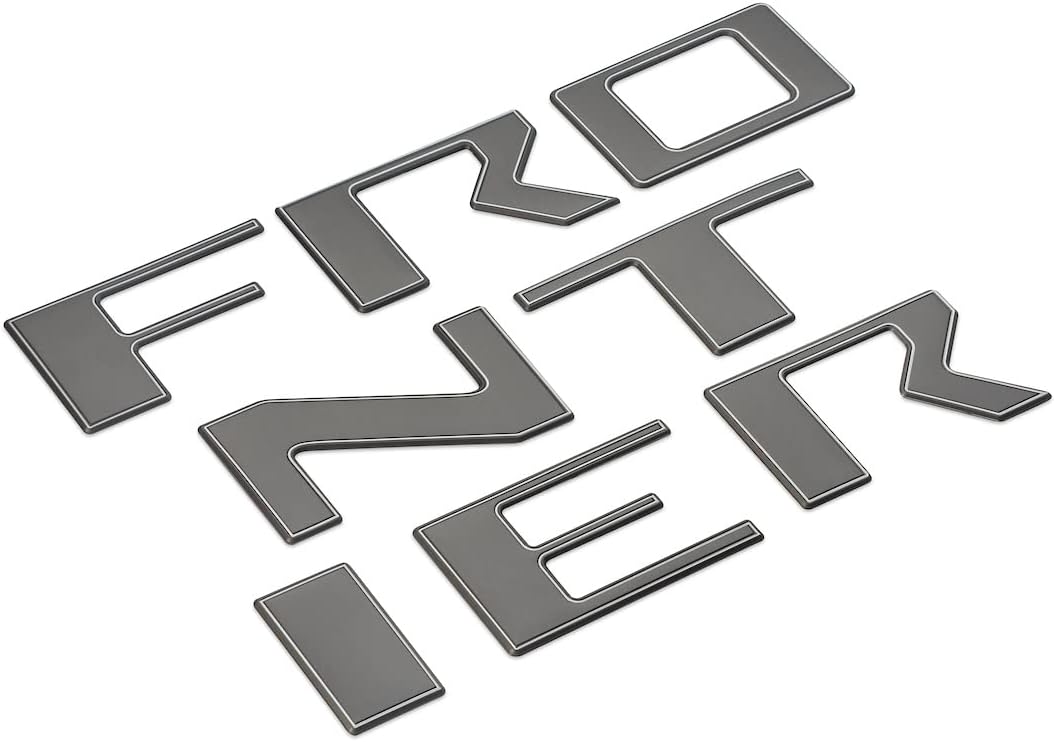 EyeCatcher Tailgate Letter Inserts Compatible with 2022-2026 Frontier Accessories (Carbon and White)