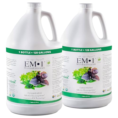 TeraGanix EM-1 Microbial Inoculant Concentrate , Soil Amendment, Root Enhancer, Plant Growth, Seed Germination - Gardening, Hydroponics, Lawn Care - Best Microbial Inoculants