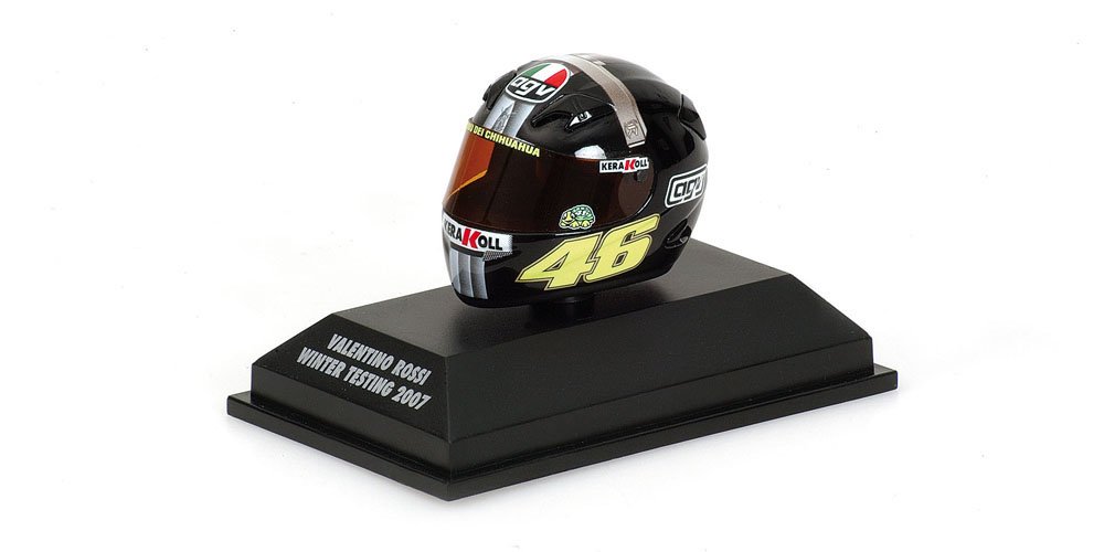 Minichamps 397079046 Casco Agv Valentino Rossi Jerez 2007 1/8 Valentino Rossi Collection