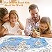 Jar Melo Giant Coloring Poster for Kids; World Map Jumbo Wall Coloring Poster, 45.3 x 31.5 Inches, Large Tablecloth Birthday Gifts for Class School Home Decorations