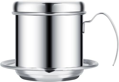 Filtro de café vietnamita, gotero reutilizable de acero inoxidable, taza de prensa portátil, infusor manual permanente, regalo para oficina, hogar,