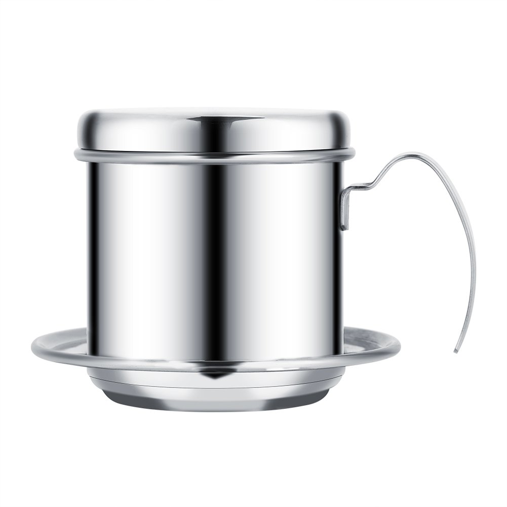 Yosoo Vietnamese Coffee Drip Filter Maker Stainless Steel Cup Easy to Carry Lightweight for Home Office and Travel