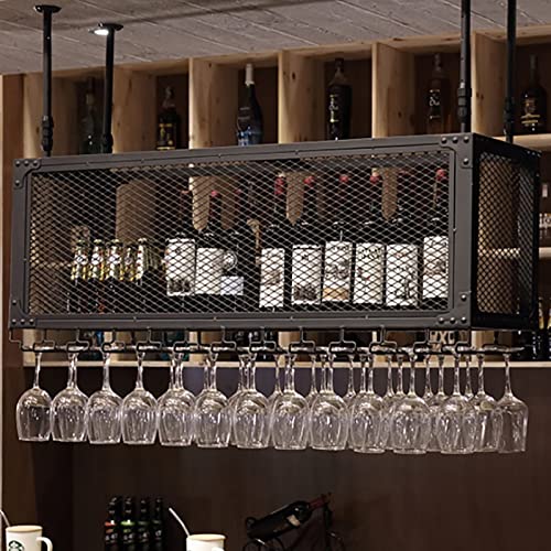 Porte-bouteilles de vin monté au plafond pour vos soirées et apéritifs entre amis