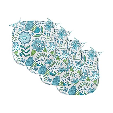 Ambesonne Blue and Green Cushion Set Cover