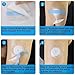 55Pack Freestyle Libre 2 Sensor Covers, Latex-Free Hypoallergenic Waterproof Adhesive Patches for Libre 2/3 Sensor, CGM Covers Protection Transparent Tape 14 Days Long Stay NO Hole & Glue -GTAGKOMMEN