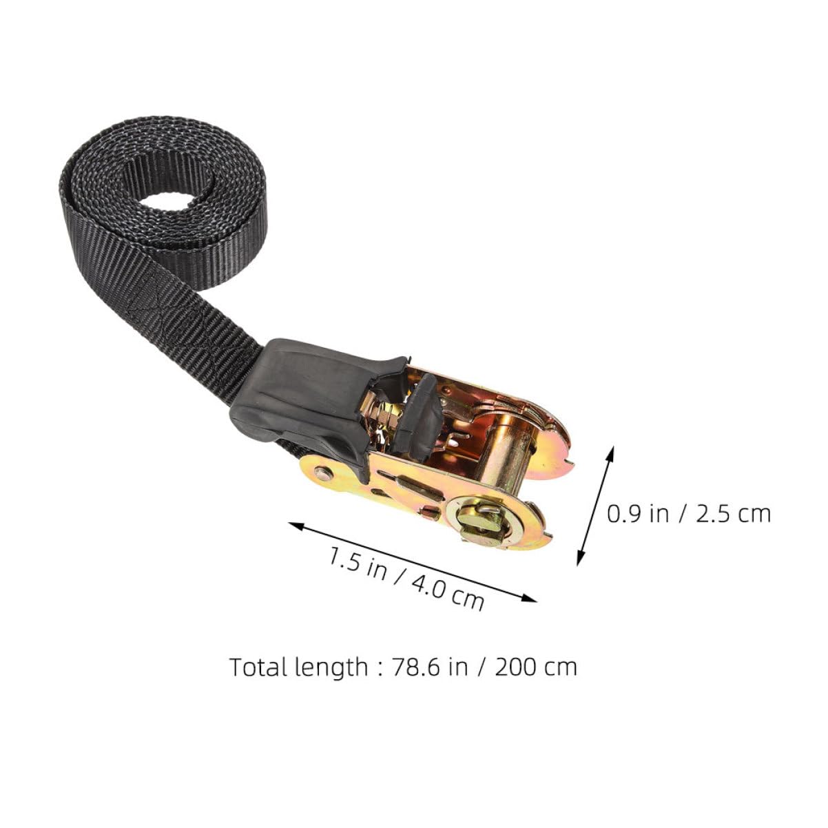 3pièces Sangle à Cliquet Robuste pour Transport Sécurisé De Marchandises Sangles De Fixation Ajustables pour Camions Et Usage Domestique