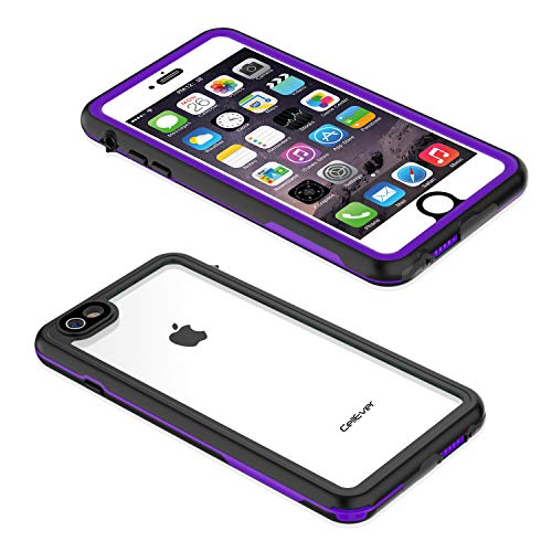 Cellever Waterproof Case For Iphone 6 / Iphone 6S, 4.7-Inch, Clear Waterproof Case Ip68 Certified Shockproof Sandproof Snowproof Full Body Sealed Protective Transparent Cover Kz (Purple) #TOP4