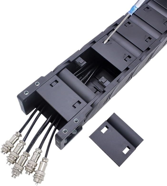 BIRAN 1-Meter Cable Drag Chain Series of J45F.1.S-enclose Type Both Side Opening(125mm,45x60 mm)