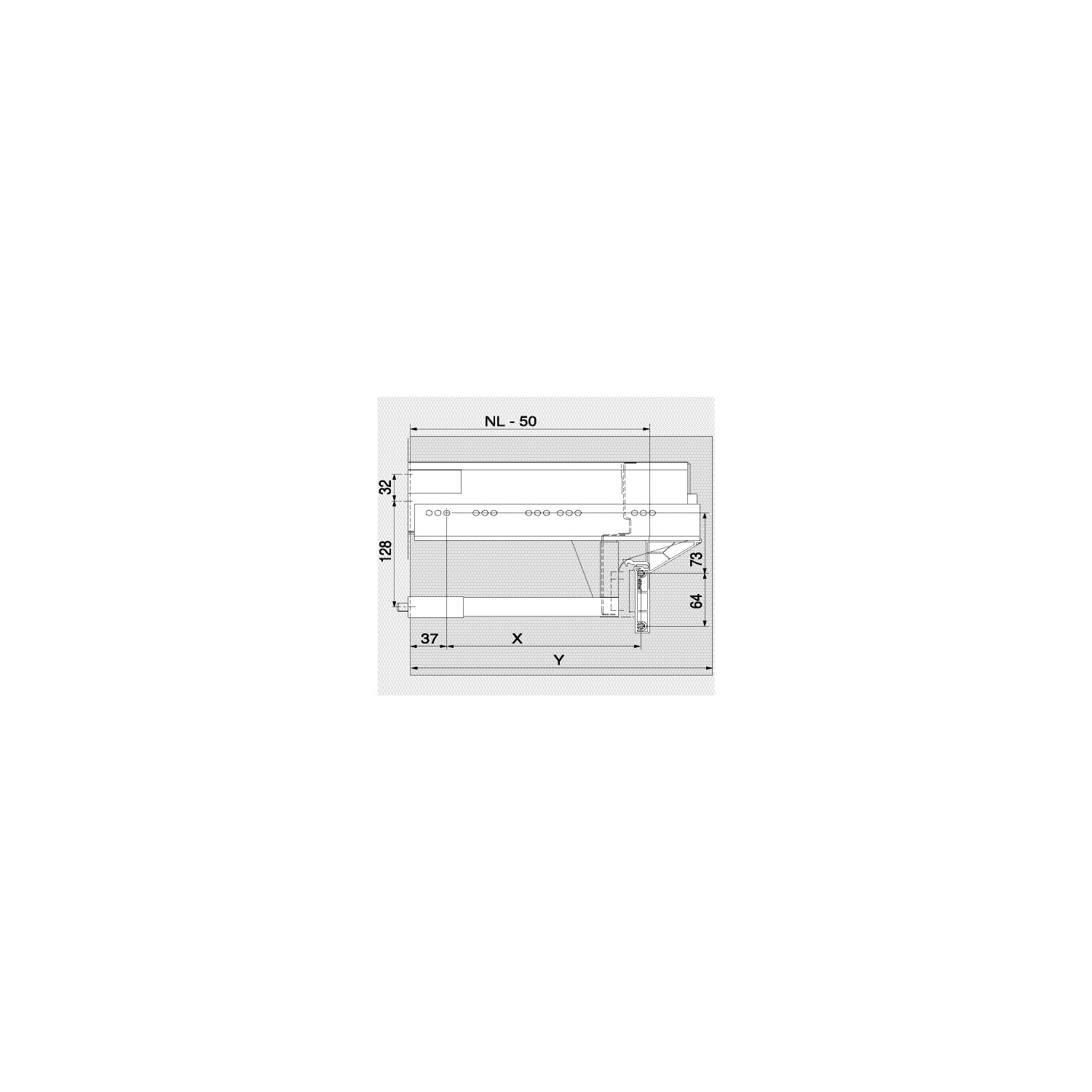 BLUM SERVO-DRIVE UNO eins2fünf zestaw do segregacji śmieci, szerokość korpusu 600 mm