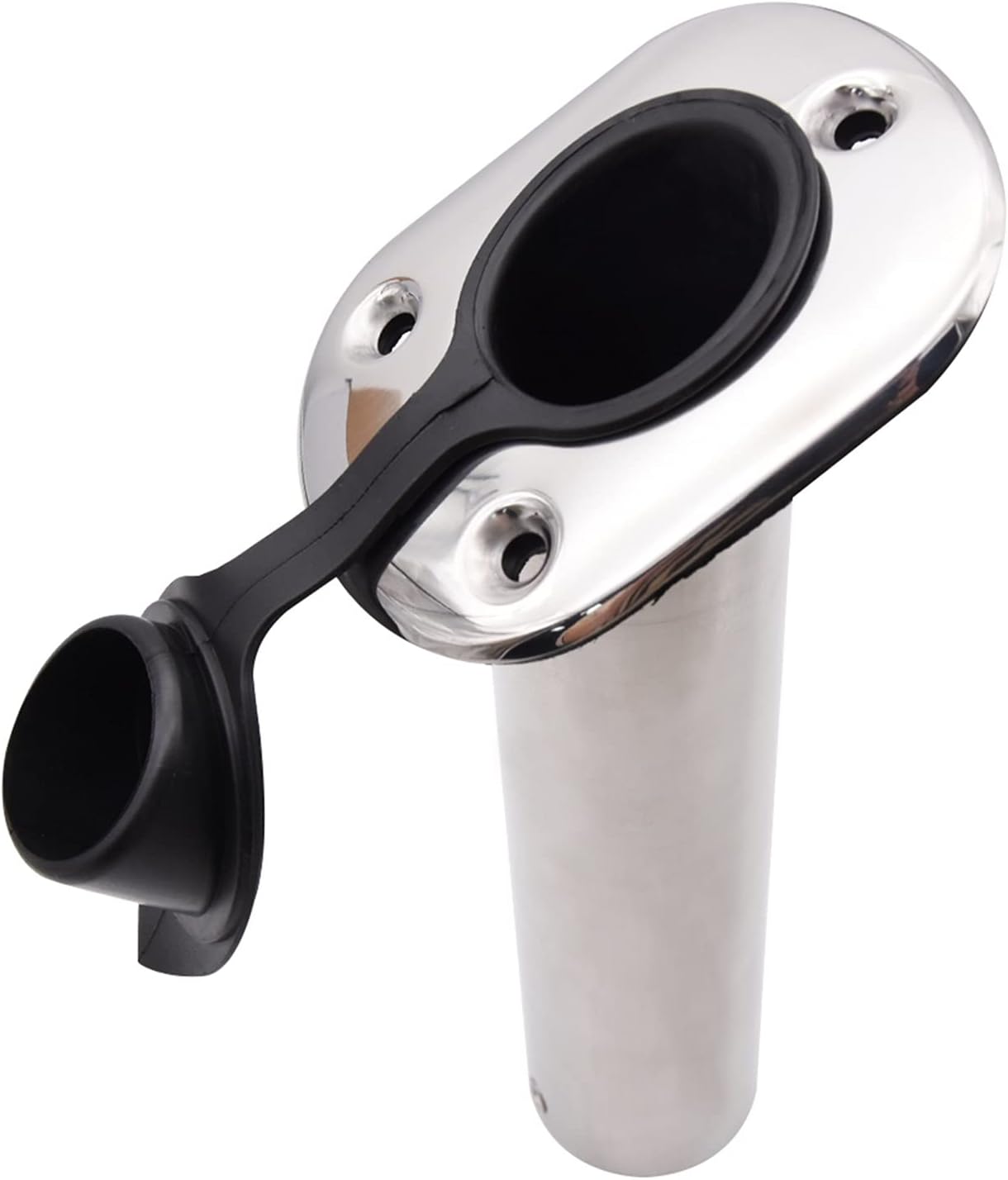 Fishing Rod Racks Boat Fishing Rod Holder 15 30 90 Degree Stainless Steel Fishing Pole Stand Bracket With Cap For Boats And Yachts Accessory for Boat Yacht(15 degree)