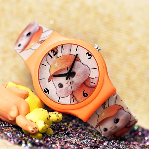 Image of Acnos Character Kid's Happy Colorful Water-Resistant Durable Watch for Boys Kids Boy with Fun Designs Adjustable Strap Positive Messages Watch for Kids