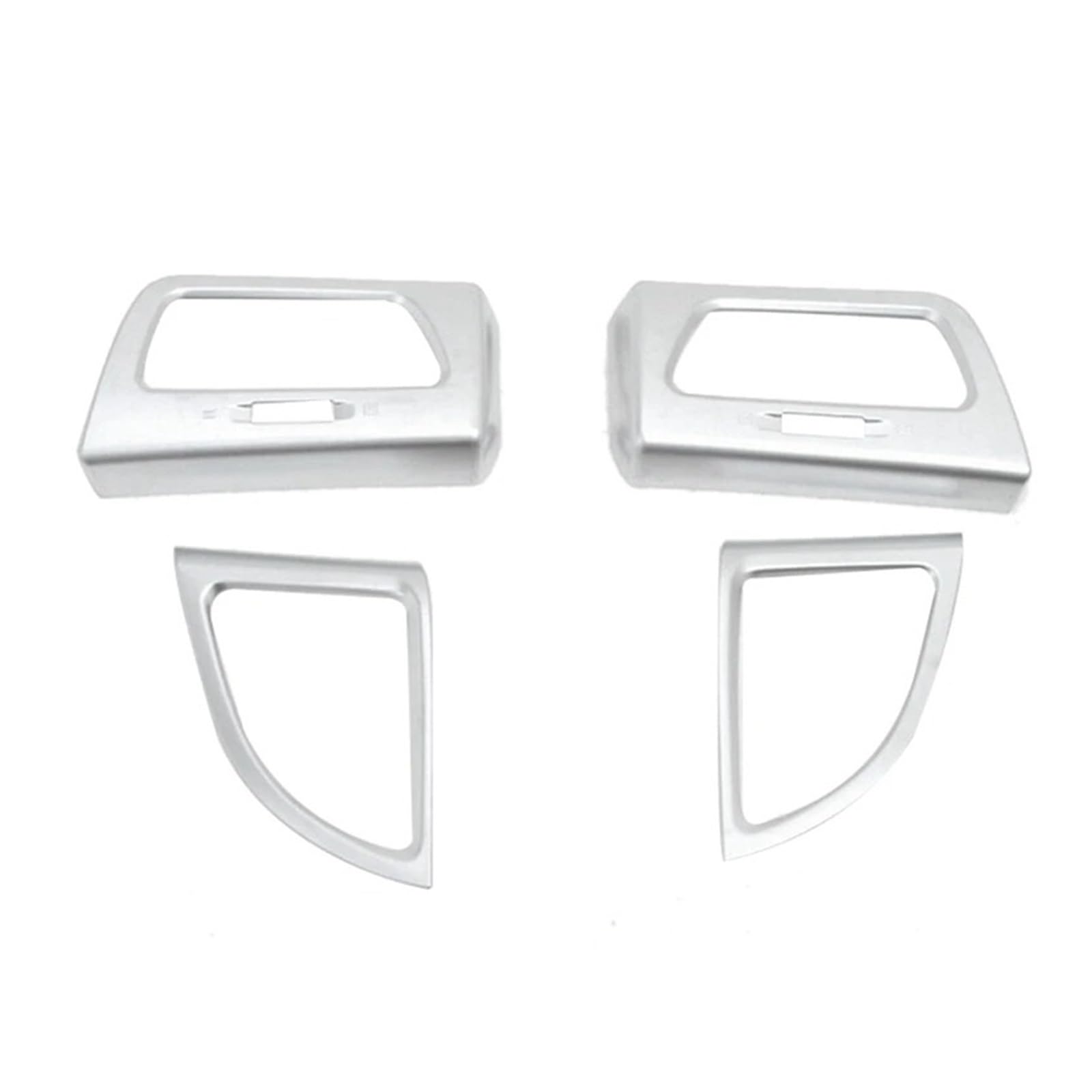 Car Interior Sticker 4Pieces ABS Chrome Car Front Air Outlet Condition Vent Trim Panel Cover for CRV 2012-2016