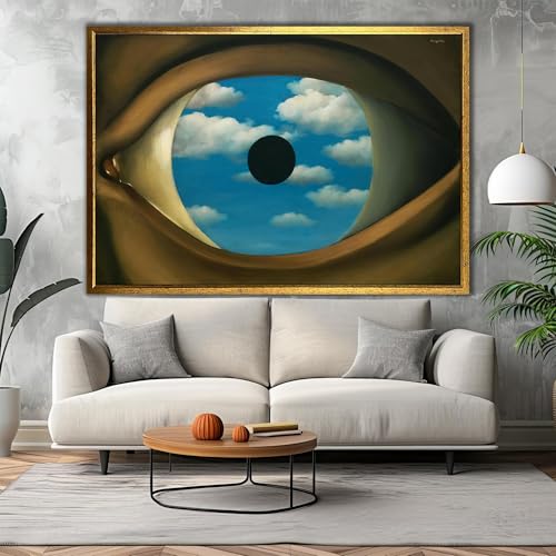 Le faux miroir peinture murale sur toile pour salon moderne