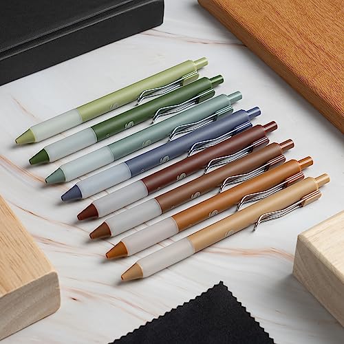 BLIEVE Gel Pens - Earthy, Matte Finish, Smooth Writing, No Bleed - For Journaling, Bible Notes, Drawing - Cute School Supplies, 8 Pack - Thumbnail 4
