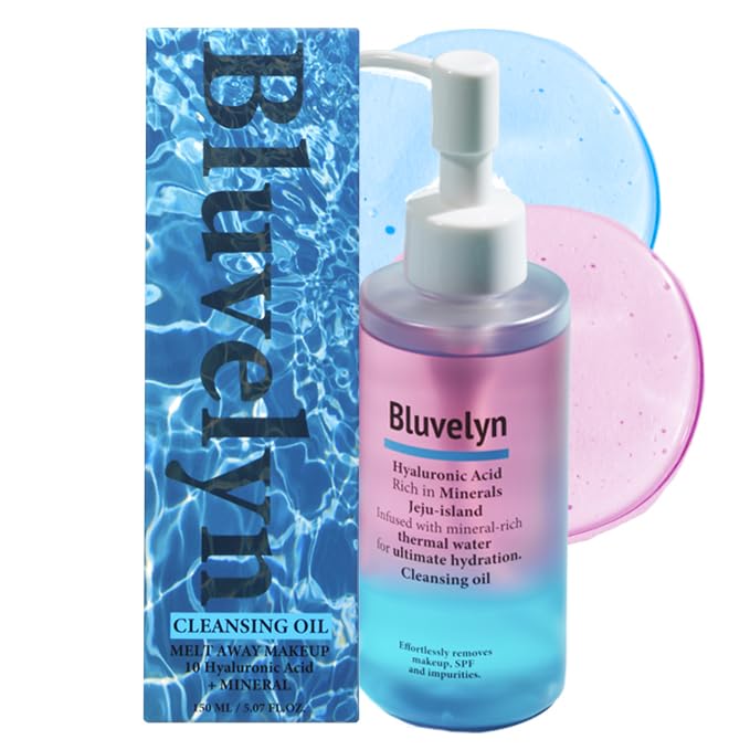 Blackhead Melting Cleansing Oil – Dual-Phase Formula with Warming Effect – 10x Hyaluronic Acid &amp; Jeju Spa Minerals – Melts Sebum &amp; Waterproof Makeup – 5.07 fl oz