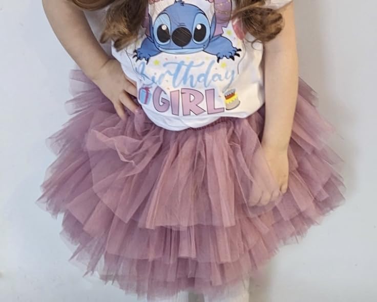 Image of Tutu Skirt for Baby Girl Toddler 6 Layered Tulle Skirts 1-8T