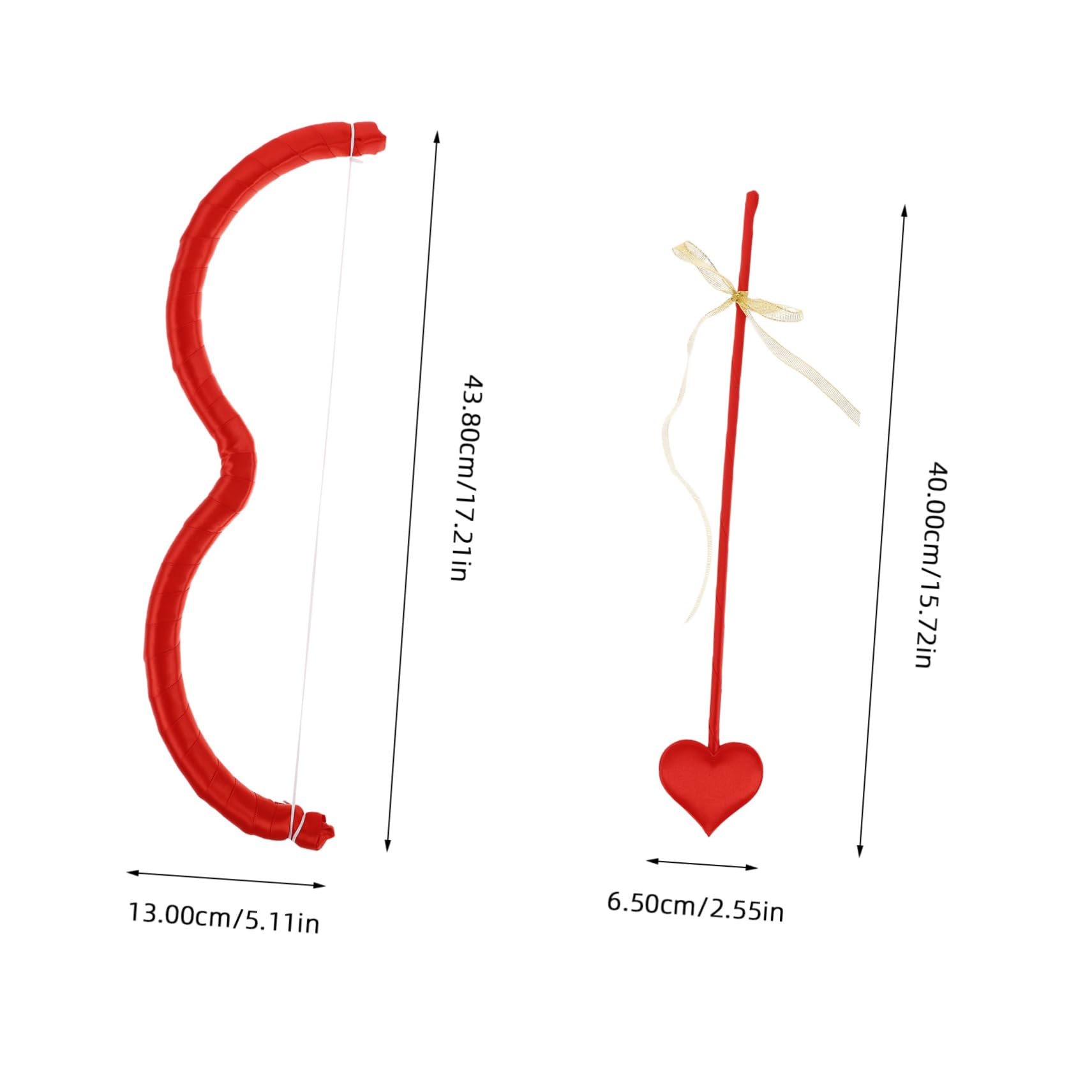 BESPORTBLE Cupid Costume Supply Mini Arrow Bow Set Kids Archery Set Valentine's Day Party Favors Cupid Accessory Kit