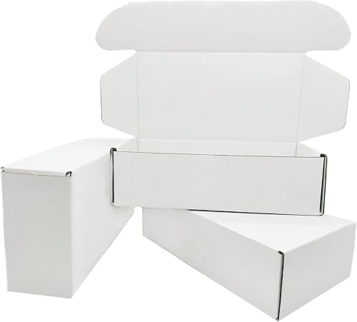 Miniatura 7 de Caja blanca pequeña de 6 x 6 x 2 pulgadas, paquete de 50 cajas de envío reciclables de cartón corrugado para envíos de regalo