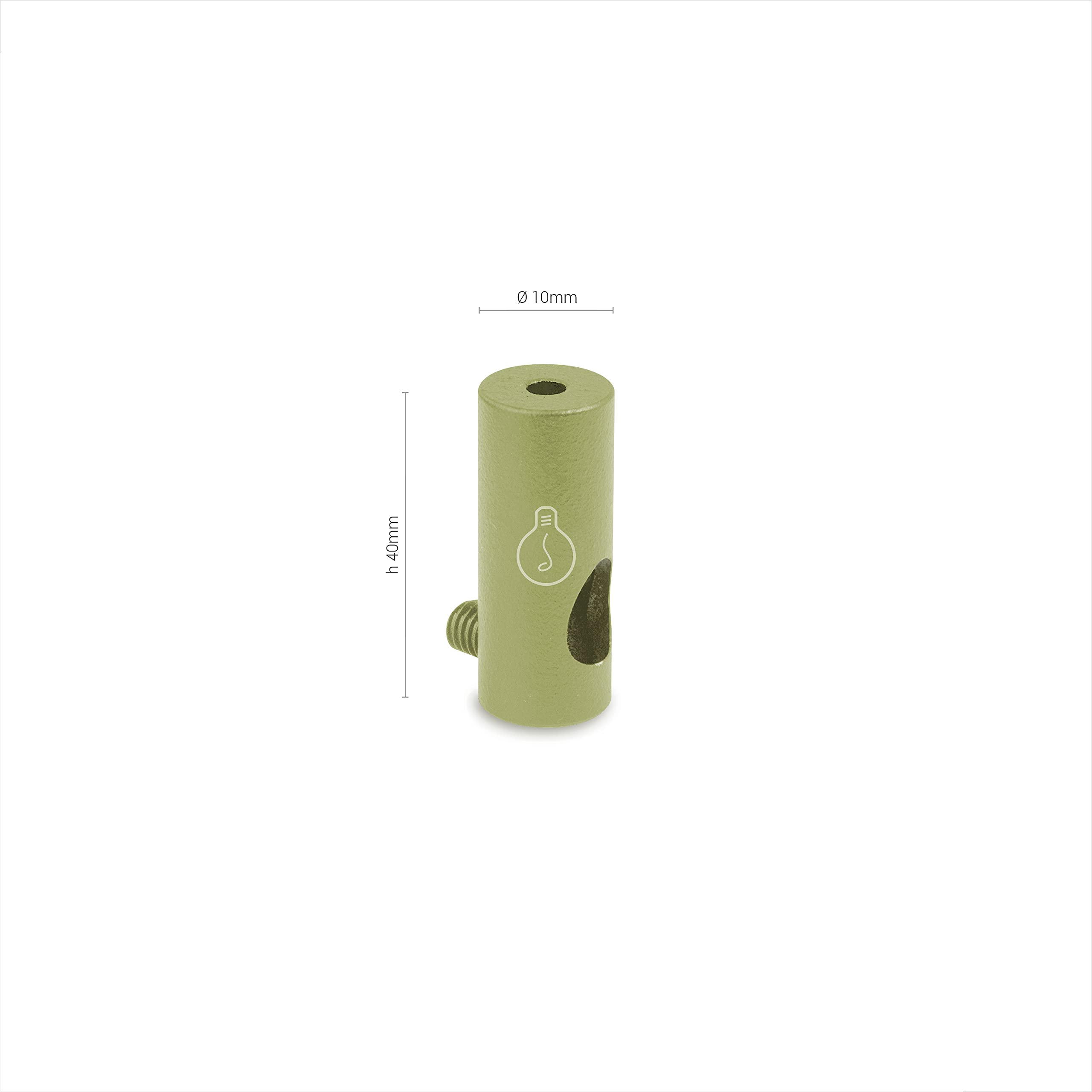 Decentratori Verticali In Alluminio Per Lampade - Kit Da 5 Con Viti E Tasselli, Made In Italy