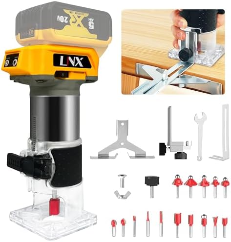 Cordless Palm Router Tool, Brushless Hand Held Edge Router Trimmer for ...