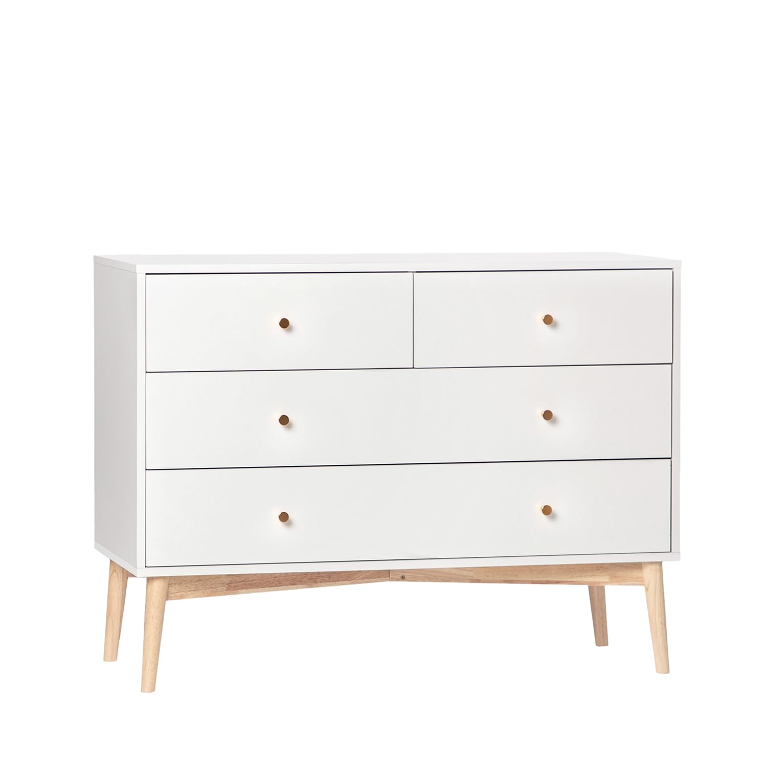 KLAST Cómoda de 4 cajones en Madera Color Blanco