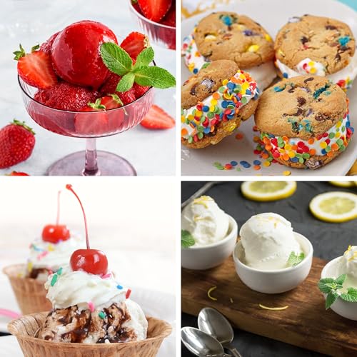 Nostalgia Electric Ice Cream Maker – Parlor Style, Old Fashioned Soft Serve Ice Cream Machine Makes Frozen Yogurt or Gelato in Minutes - Fun Kitchen Appliance – Red - 4 Quart