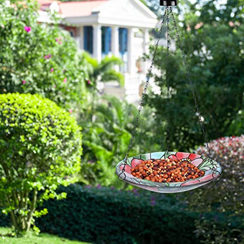 Mumtop Hanging Bird Bath - Glass Bird Bath, Hummingbird Bird Baths For Outdoors, Bird Feeders For Garden And Patio Decor #TOP5