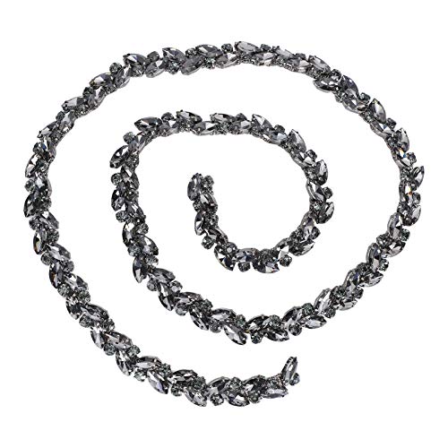 Rhinestones�߃`�F�[���r�[�Y�A�g�����A�����`�F�[���̃K���X�_�C�������hDIY Shoelace�ߑ����A�N�Z�T���[(�O���[)