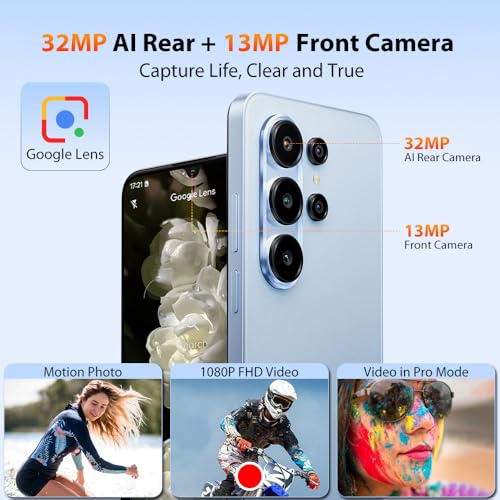 Blackview Wave 10 Handy Ohne Vertrag, 32GB+128GB/2TB Android 16 Phone, 6.88" 120Hz Gemini AI Smartphone Ohne Vertrag Günstig, 5000mAh, 32MP+13MP, WiFi 5, Fingerabdruck/GPS/OTG/FM/Handy hülle, Blau – Bild 8