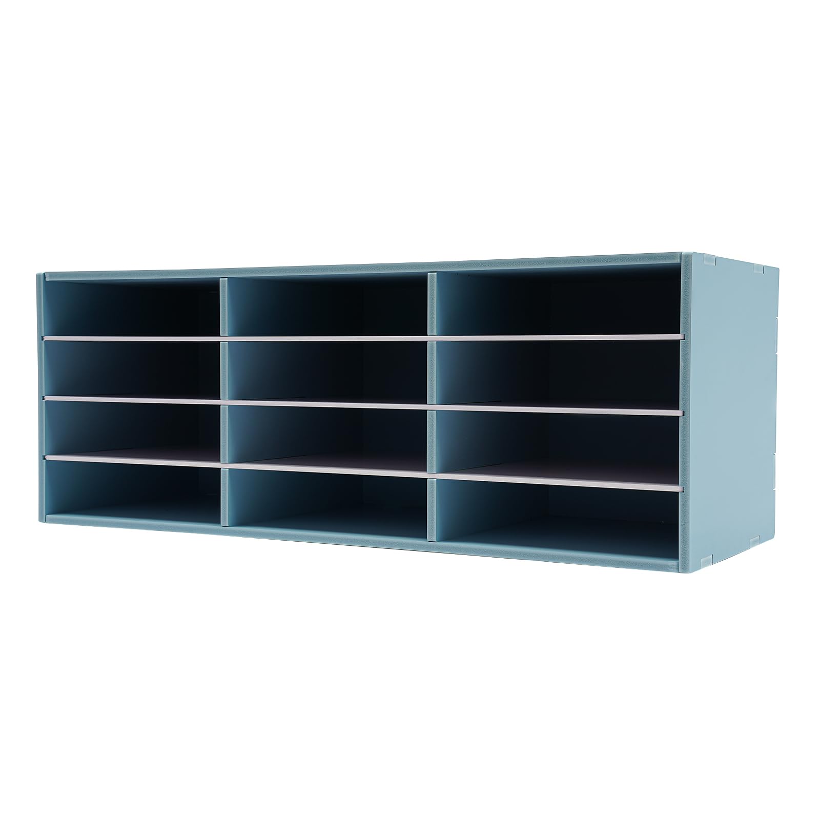 Gdrasuya10 12 Slots Office Mail Sorter Organizer PVC Literature Organizer Student Mailbox for Classroom Desktop Paper Bill Holder Countertop File