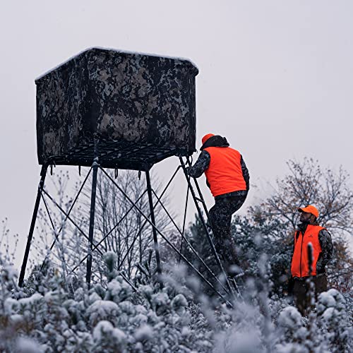 Rivers Edge Re400 Outpost Tower 2-Man Treestand, Teartuff Mesh Seats, Crater Core Curtain, Adjustable Padded Shooting Rail, Unmatched Stability, Oversized Platform #TOP3