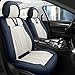 Produktbild QIOZO Sitzbezüge Auto Autositzbezüge Universal Set für VW Volkswagen Scirocco, Sharan, T-Cross, T-ROC, Taro, Tiguan, Touareg, Touran, Transporter, UP!, Vento, XL1 Auto Zubehör/blau