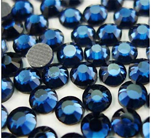 Brillabenny 1400 brillantes Montana azul marino oscuro termoadhesivos Hotfix Rhinestone Hot Fix Blue (SS16/4 mm)