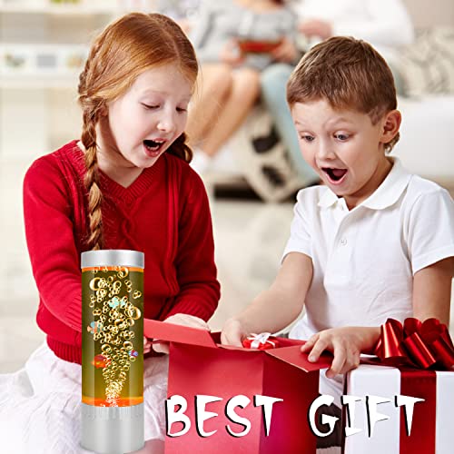 Bubble-Fish-Lamp-Sensory-Bubble-Tube-Lamp-Artificial-Fish-Tank-with-Moving-Fish-to-Light-Up-Your-Life-Like-a-Lava-Lamp-Fish-Tank-Light-and-Aquarium-Lamp-Excellent-Gift-for-Kids-Adults