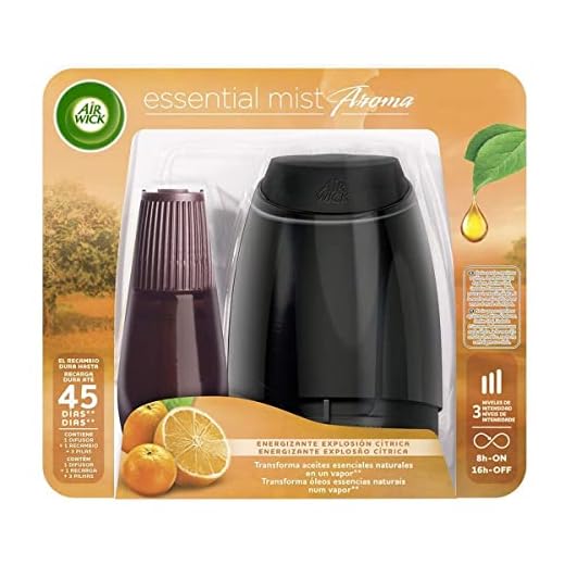 Air Wick Désodorisant Diffuseur Essential Mist complet Explosion cítrica - 1 assainisseur d'air