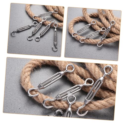 Set de 5 Tensores de Cable de Acero Inoxidable 304 M5 de 4.72 x 0.67 x 0.39 pulgadas miniatura 3